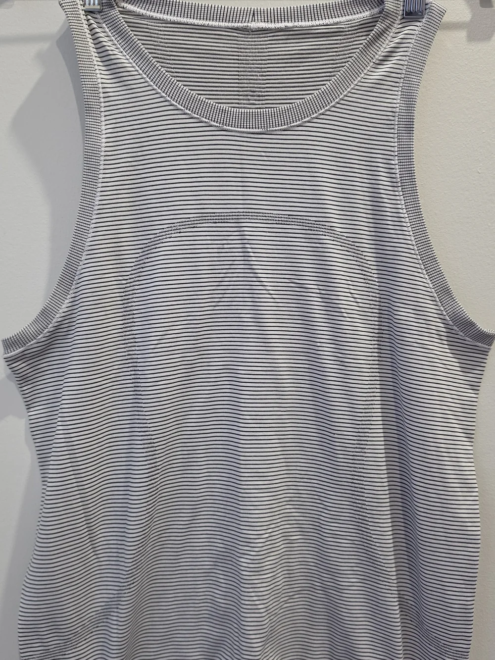 lululemon athletica Swiftly Breeze White and Black Striped Tank